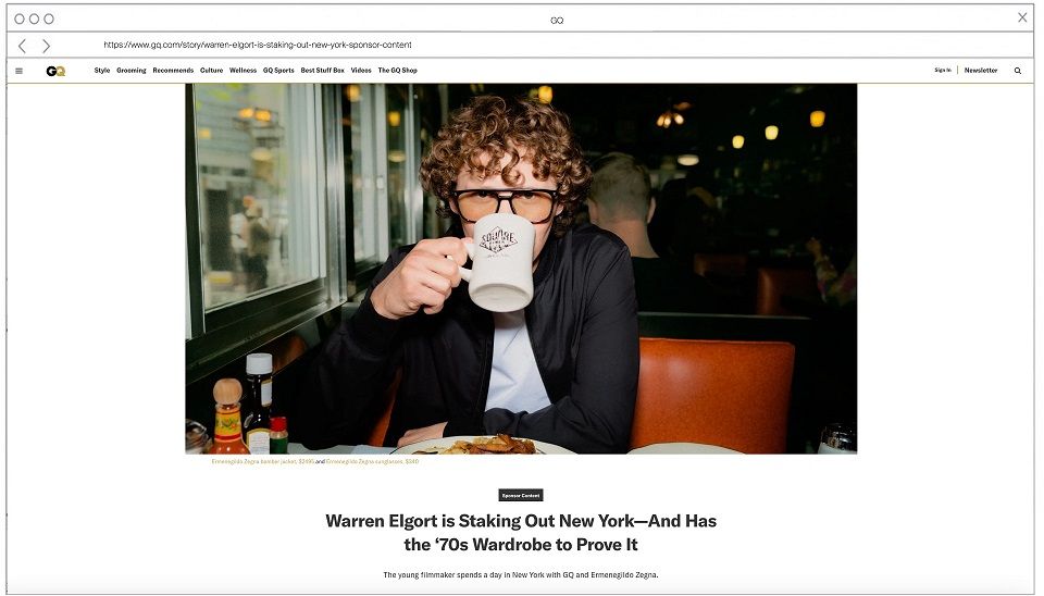 Zegna copertina Zegna copertina